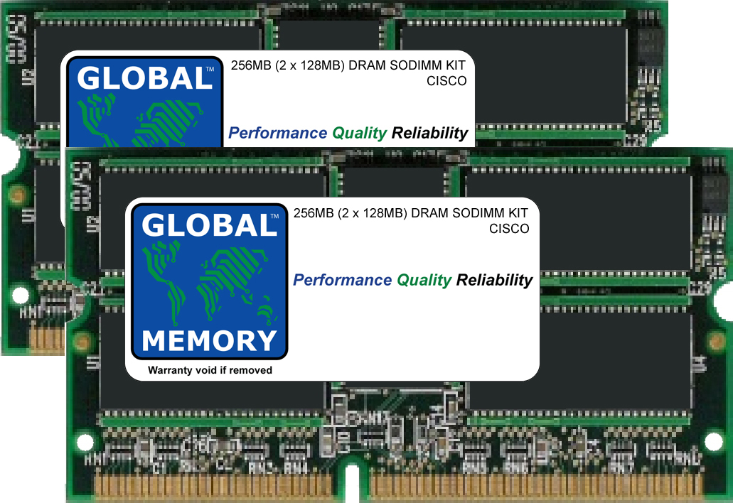 256MB (2 x 128MB) DRAM SODIMM MEMORY RAM KIT FOR CISCO 12000 SERIES ROUTERS GSR LINE CARD ENGINE 3 (ISE) (MEM-LC-ISE-256) - Click Image to Close